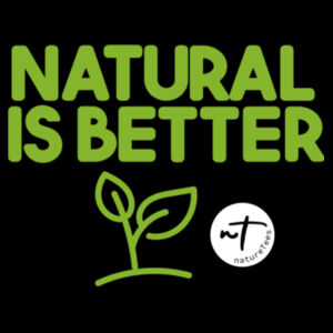 Natural is Better - Womens Bevel V-Neck Tee Design