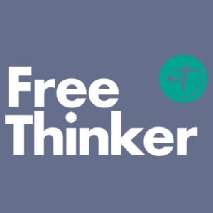 Free Thinker  - Womens Faded Tee Design