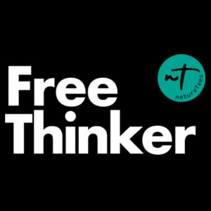 Free Thinker  - Mens Ink Longsleeve Tee Design