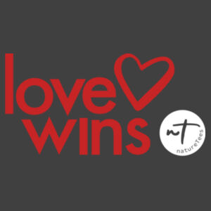Love Wins  - Mens Stone Wash Staple Design