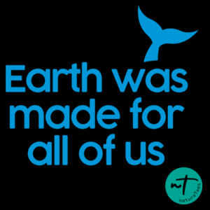 Earth was made for all of us  - Womens Stencil Hood Design