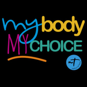 My Body My Choice  - Womens Bevel V-Neck Tee Design