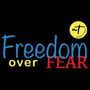 Freedom over Fear  - Mens Stencil Hoodie Design
