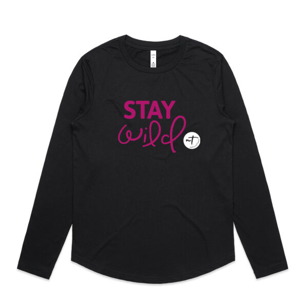 Stay Wild  - Womens Curve Longsleeve Tee Thumbnail
