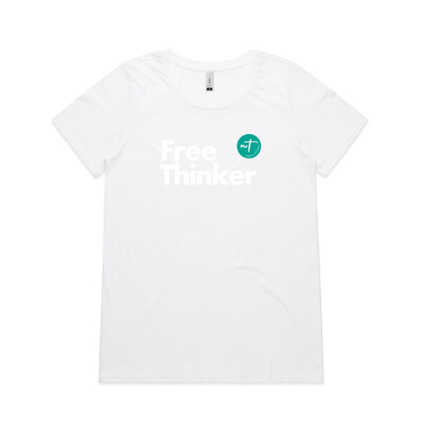 Free Thinker  - Womens Shallow Scoop Tee Thumbnail