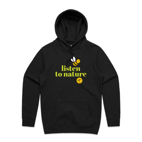 Listen to Nature  - Mens Stencil Hoodie Thumbnail