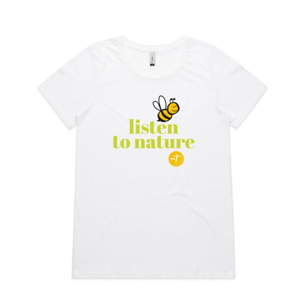 Listen to Nature  - Womens Shallow Scoop Tee Thumbnail