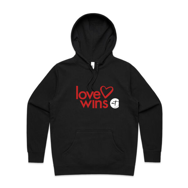 Love Wins  - Womens Stencil Hood Thumbnail
