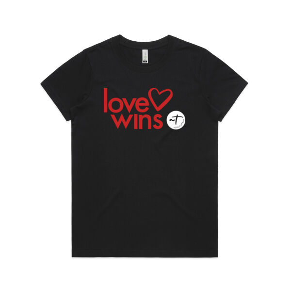Love Wins  - Womens Maple Organic Tee Thumbnail