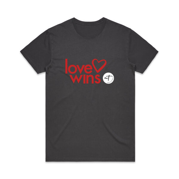 Love Wins  - Mens Faded Tee Thumbnail