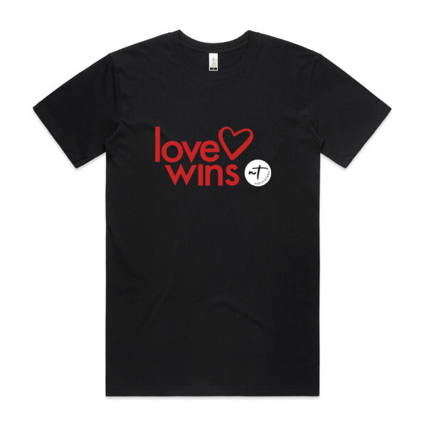 Love Wins  - Mens Staple Organic Tee Thumbnail