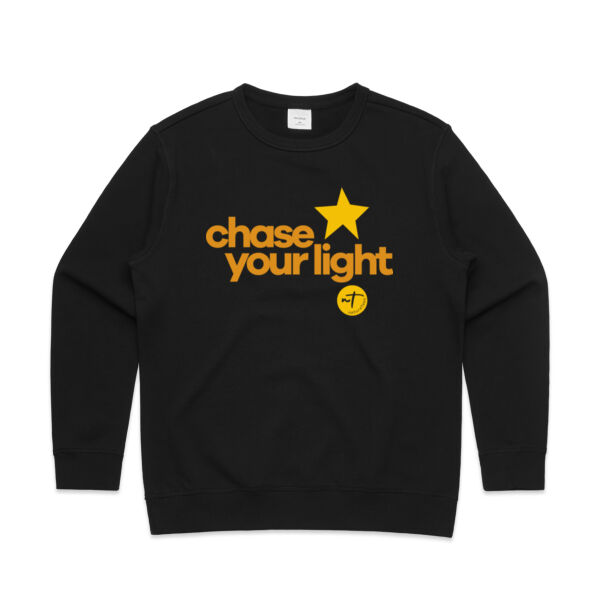 Chase your Light  - Womens Premium Crew Thumbnail