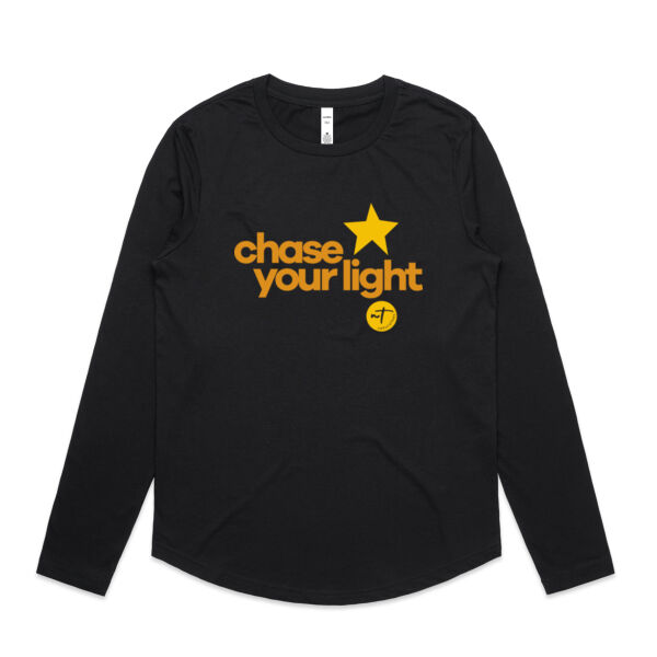 Chase your Light  - Womens Curve Longsleeve Tee Thumbnail
