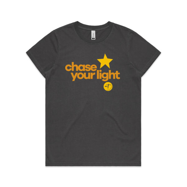 Chase your Light  - Womens Faded Tee Thumbnail