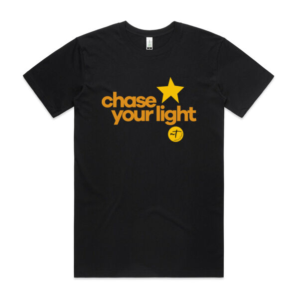 Chase your Light  - Mens Staple Organic Tee Thumbnail