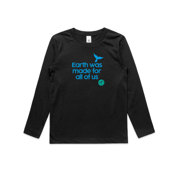 Earth was made for all of us  - Kids Longsleeve Tee Thumbnail