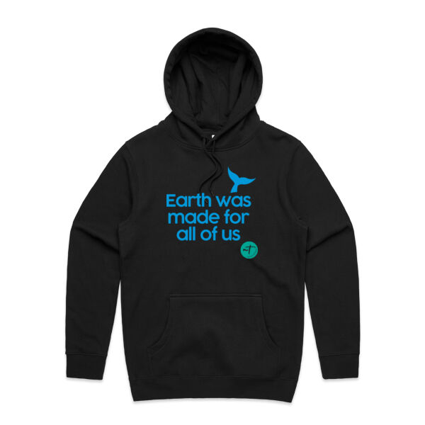 Earth was made for all of us  - Mens Stencil Hoodie Thumbnail