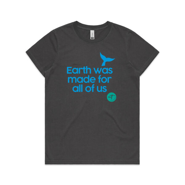 Earth was made for all of us  - Womens Faded Tee Thumbnail