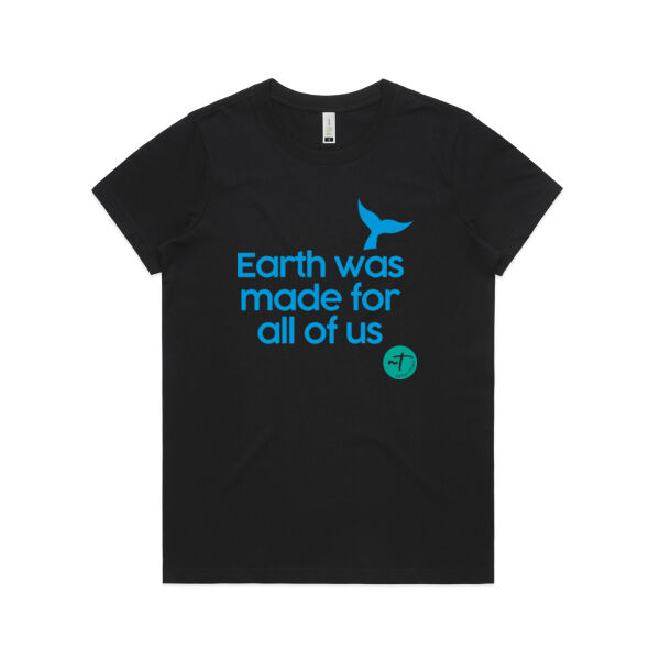Earth was made for all of us  - Womens Maple Organic Tee Thumbnail