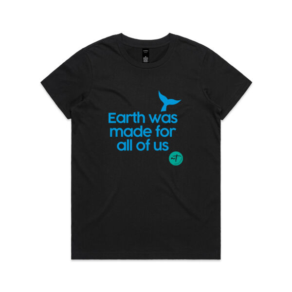 Earth was made for all of us  - Womens Maple Tee Thumbnail