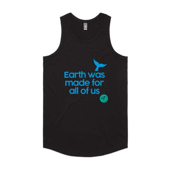 Earth was made for all of us  - Mens Authentic Singlet Thumbnail