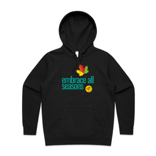 Embrace all Seasons  - Womens Stencil Hood Thumbnail