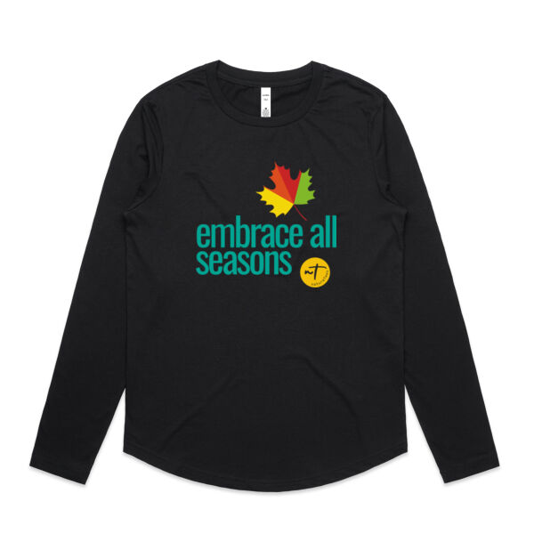 Embrace all Seasons  - Womens Curve Longsleeve Tee Thumbnail
