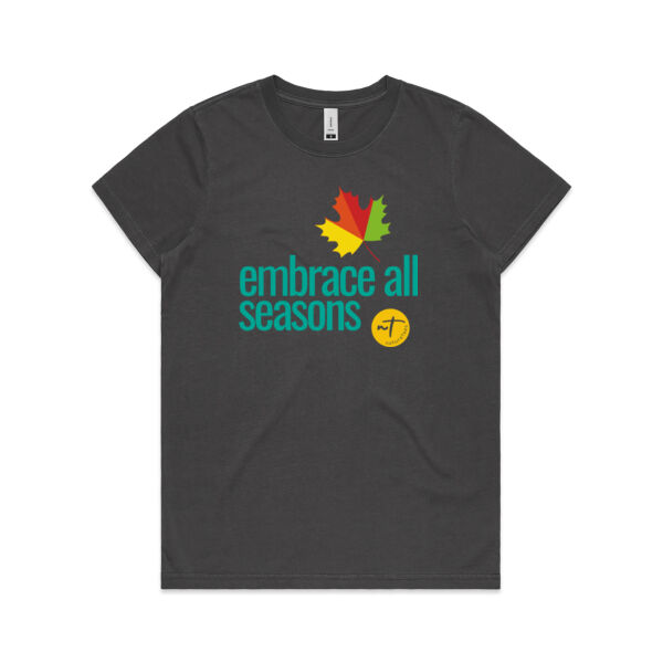 Embrace all Seasons  - Womens Faded Tee Thumbnail
