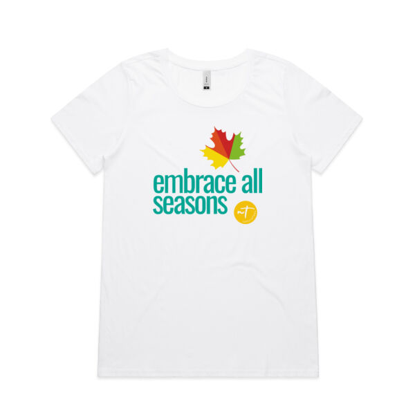 Embrace all Seasons  - Womens Shallow Scoop Tee Thumbnail