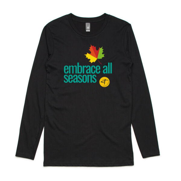 Embrace all Seasons  - Mens Ink Longsleeve Tee Thumbnail
