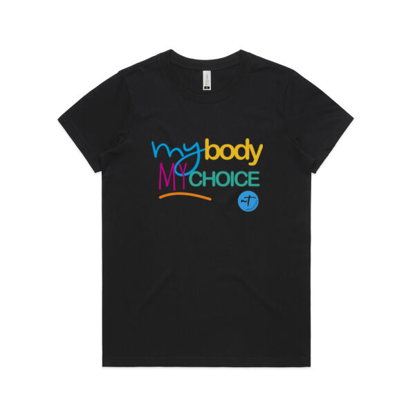My Body My Choice  - Womens Maple Organic Tee Thumbnail