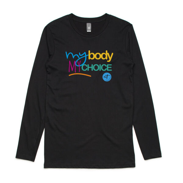 My Body My Choice  - Mens Ink Longsleeve Tee Thumbnail