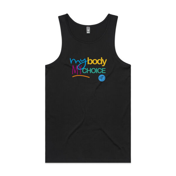 My Body My Choice  - Mens Lowdown Singlet Thumbnail