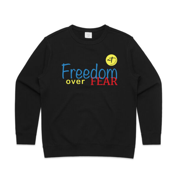 Freedom over Fear  - Womens Premium Crew Thumbnail