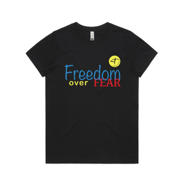 Freedom over Fear  - Womens Maple Organic Tee Thumbnail