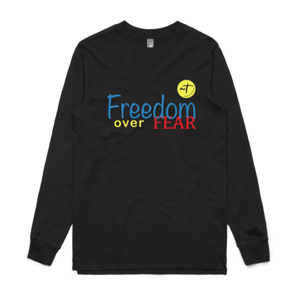 Freedom over Fear  - Mens Base Longsleeve Tee Thumbnail