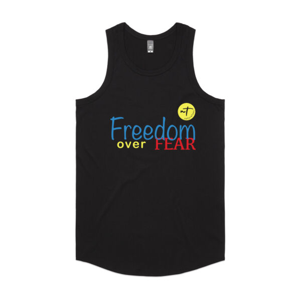 Freedom over Fear  - Mens Authentic Singlet Thumbnail