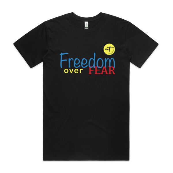 Freedom over Fear  - Mens Staple Organic Tee Thumbnail